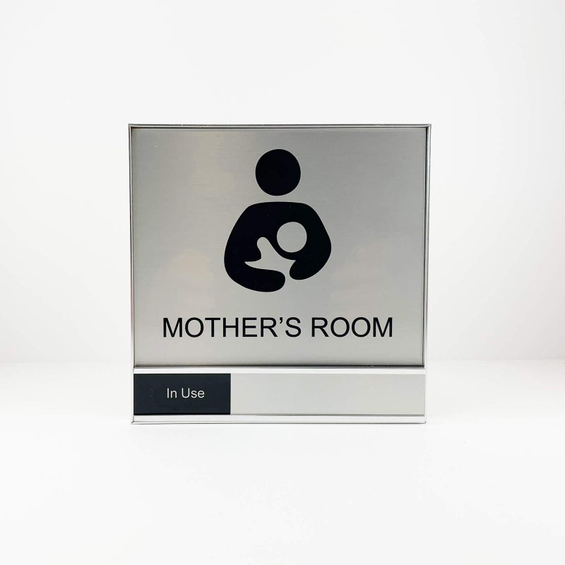NapTags 6" x 6" Framed Mother's Room Slider Sign - Image 1